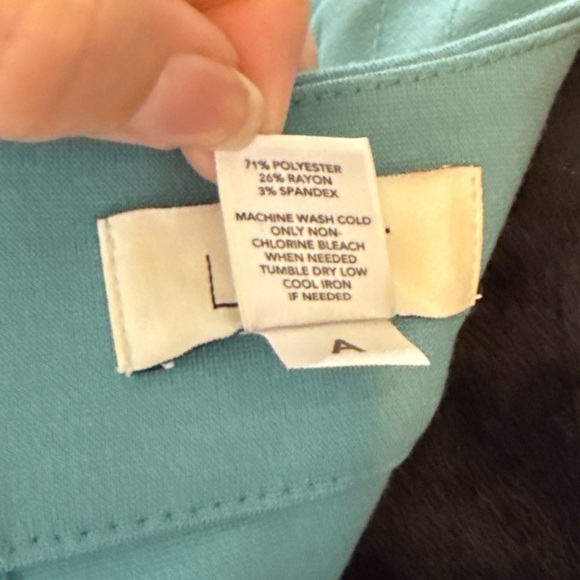 LOFT Teal Sleeveless A-Line Career Dress Size 4 - Picture 8 of 9